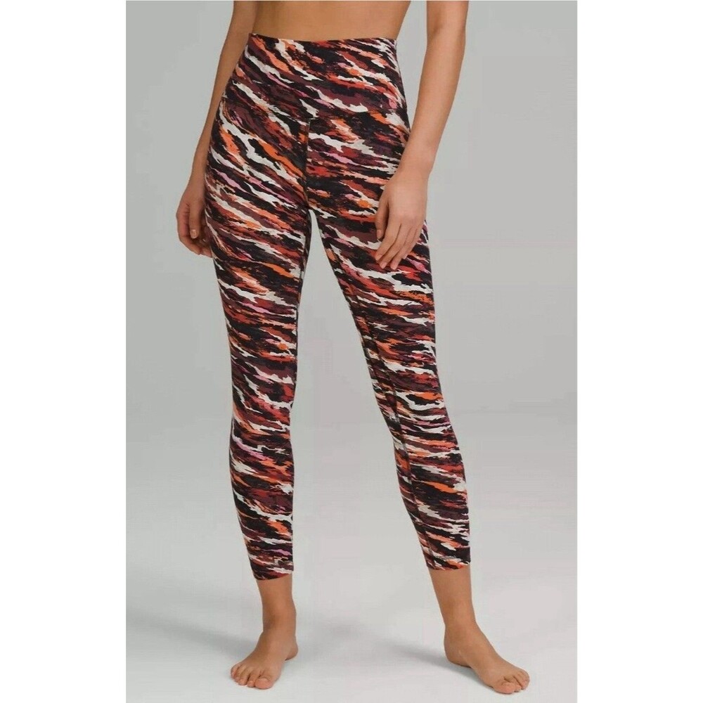 Lululemon Align High-Rise Pants in the Tiger Tide Smoky Red Multi Size 6 Yoga